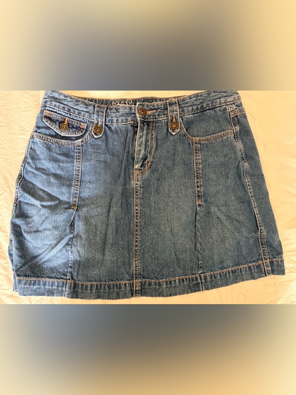 Sonoma Blue Denim Mini Skirt Sz 8